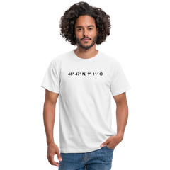 T-Shirt Stuttgart "GPS" - white