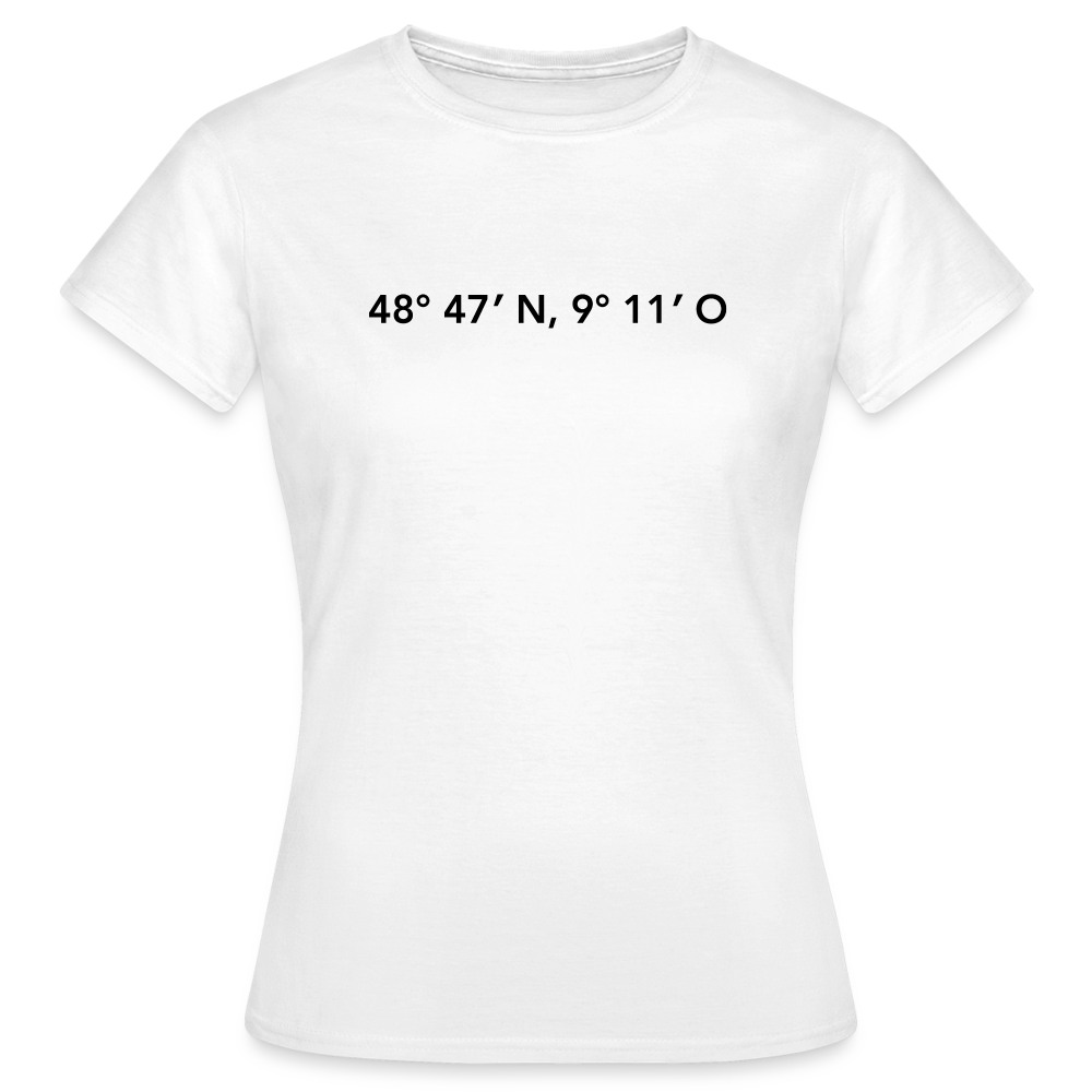 T-Shirt Ladies Stuttgart "GPS" - white