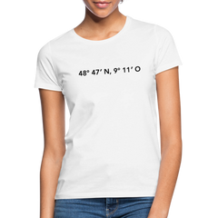 T-Shirt Ladies Stuttgart "GPS" - white