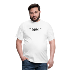 T-Shirt Stuttgart "STGRT GPS" - white