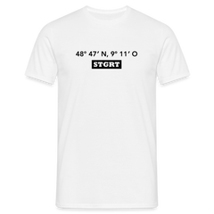 T-Shirt Stuttgart "STGRT GPS" - white