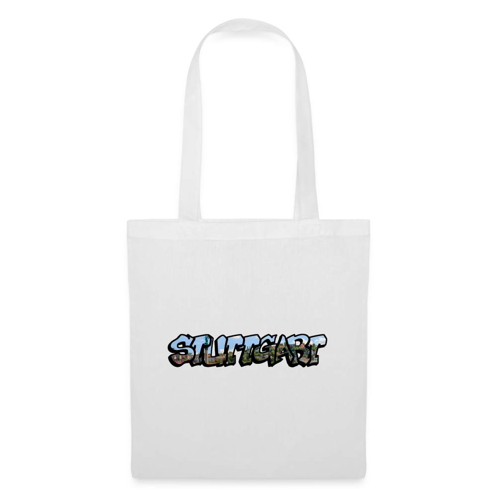 Tote Bag Stuttgart "Graffiti" - white