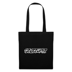 Tote Bag Stuttgart "Graffiti White" - black