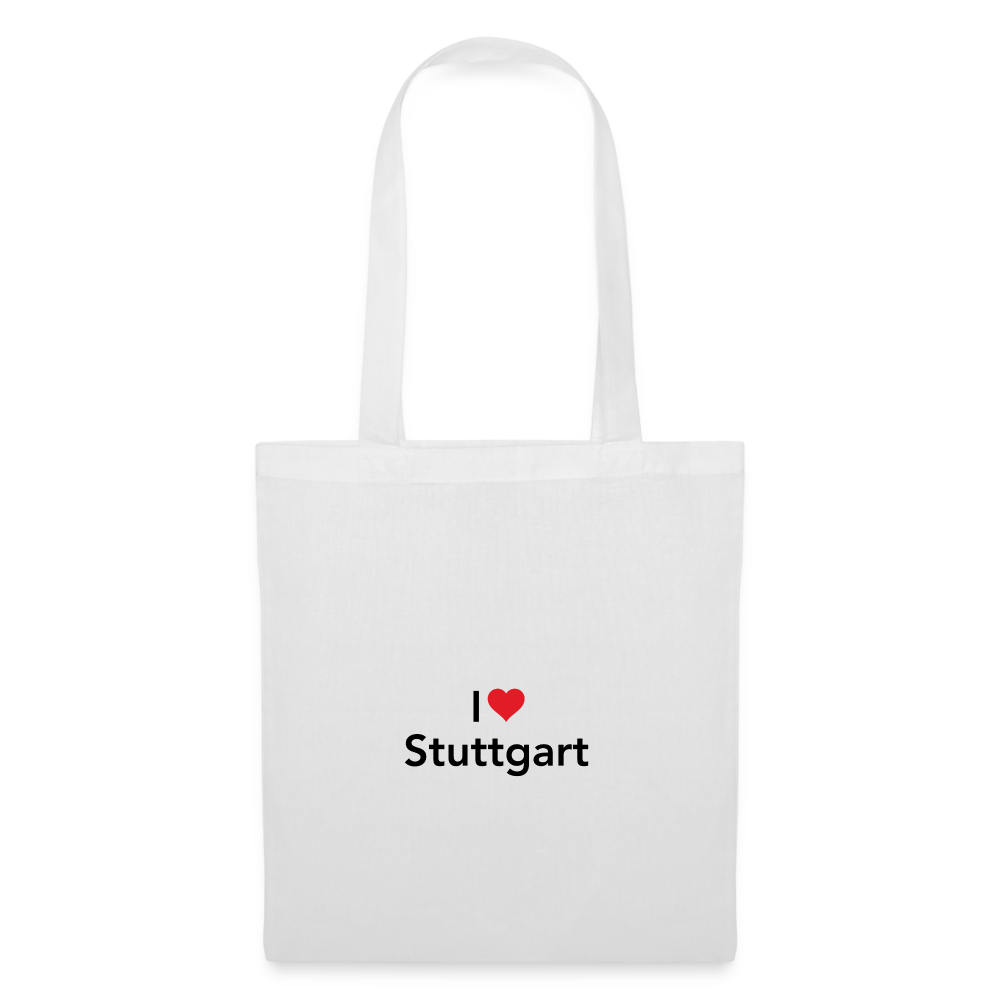 Tote Bag "I Love Stuttgart" Bright Edition - white