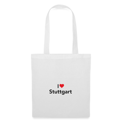 Tote Bag "I Love Stuttgart" Bright Edition - white