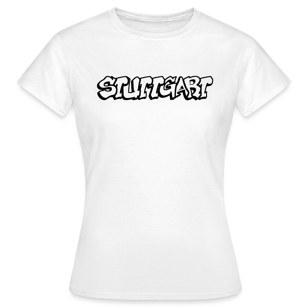 T-Shirt Ladies Stuttgart "Graffiti" - white