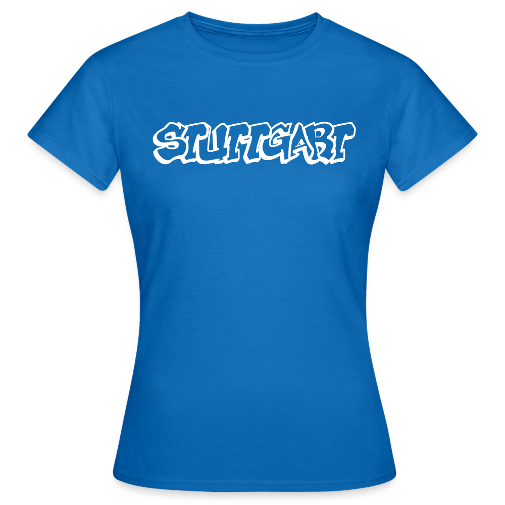 T-Shirt Ladies Stuttgart "Graffiti" Bright Edition - royal blue