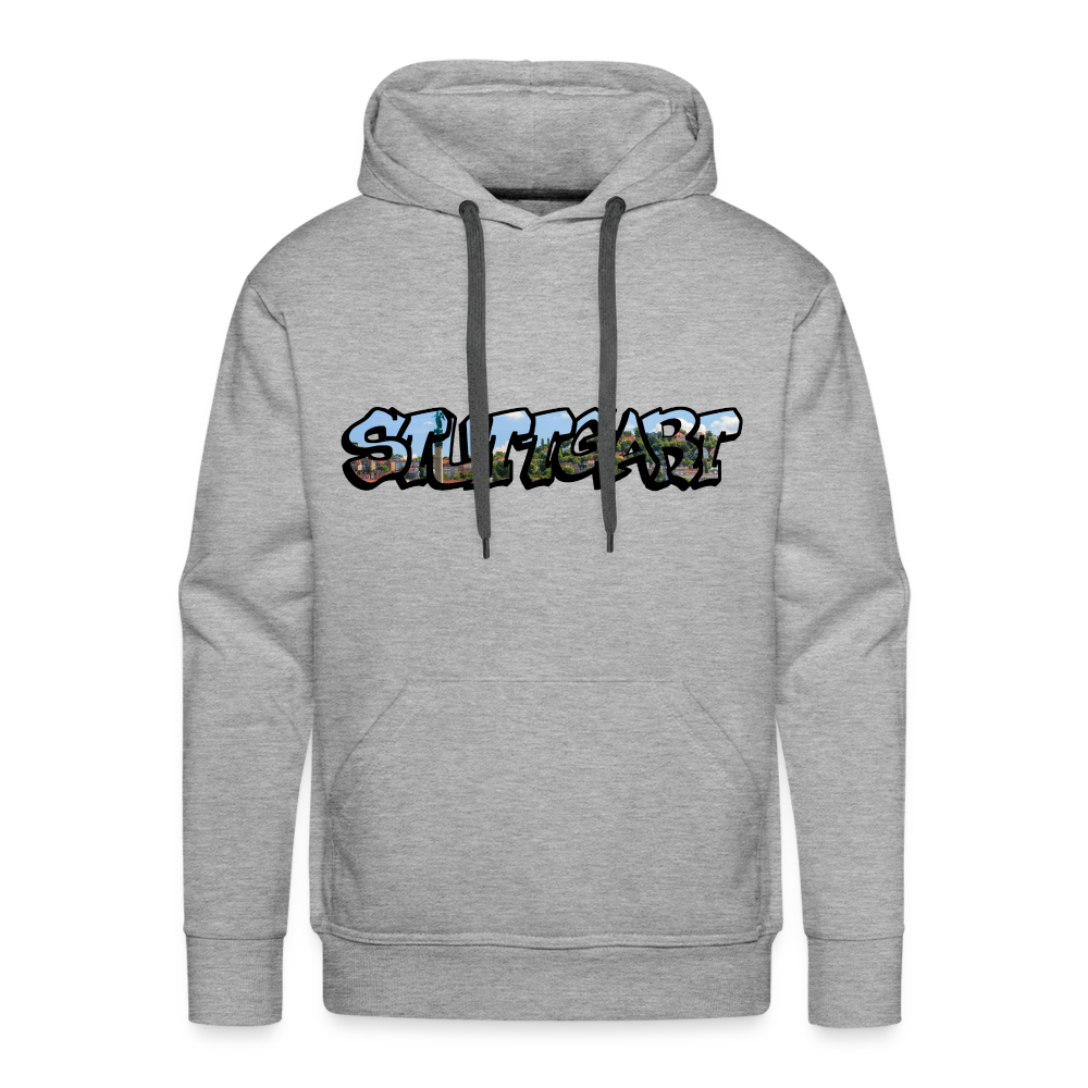 Hoodie Stuttgart "Panorama Graffiti" - heather grey
