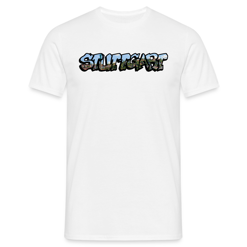 T-Shirt Stuttgart "Panorama Graffiti" - white