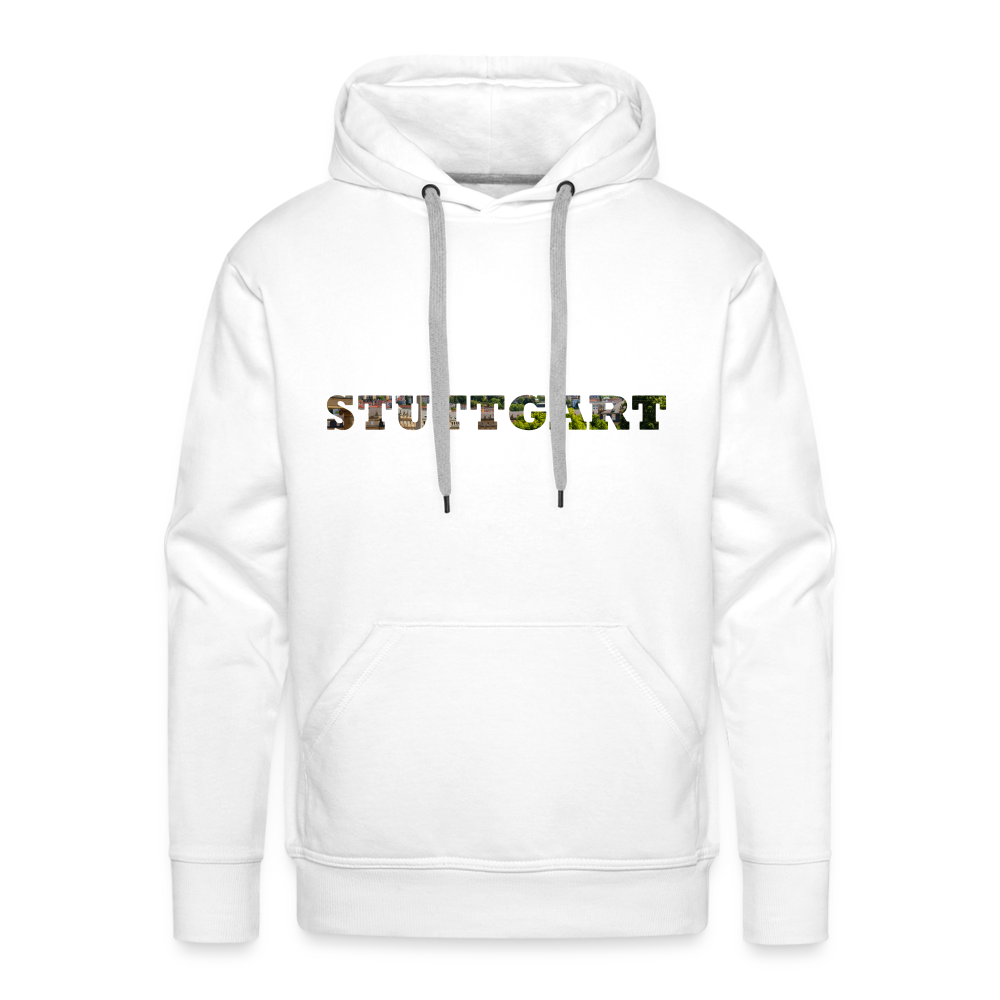 Hoodie Stuttgart "Panorama Bold" - white