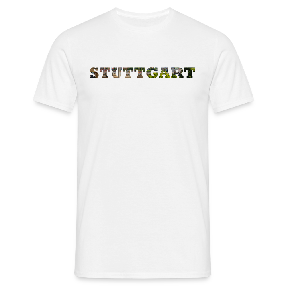 T-Shirt Stuttgart "Panorama Bold" - white