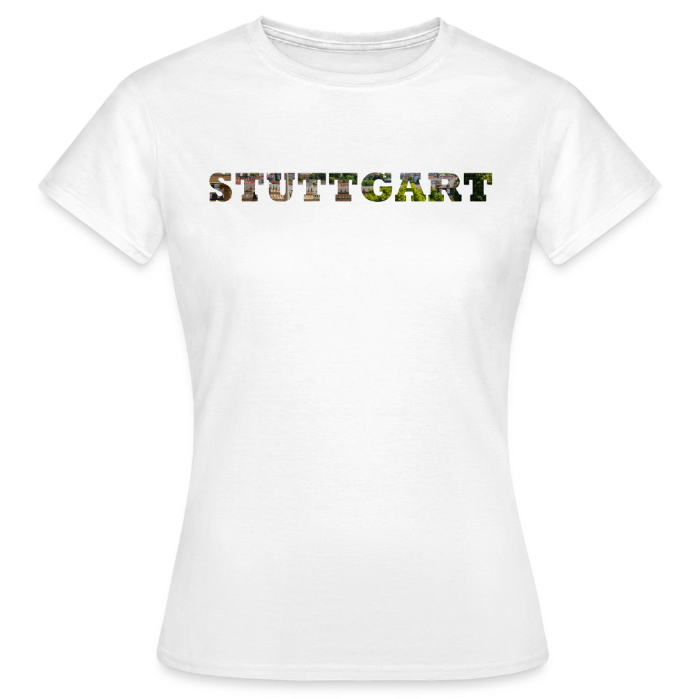 T-Shirt Ladies Stuttgart "Panorama Bold" - white