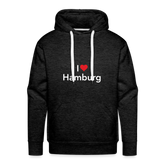 Hoodie "I Love Hamburg" Bright Edition - charcoal grey
