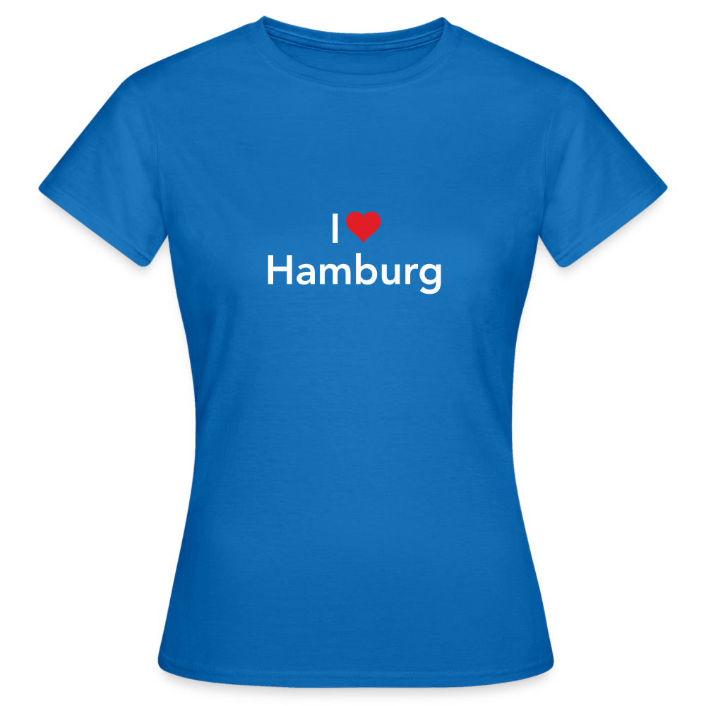 T-Shirt Ladies "I Love Hamburg" Bright Edition - royal blue
