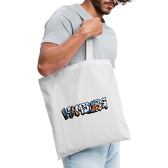 Tote Bag Hamburg "Graffiti" - white