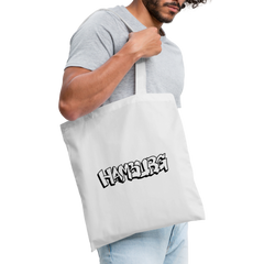Tote Bag Hamburg "Graffiti Black" - white