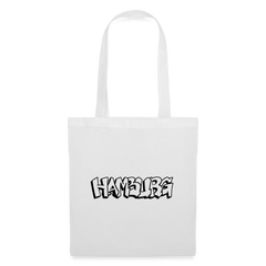 Tote Bag Hamburg "Graffiti Black" - white