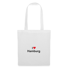 Tote Bag "I Love Hamburg" Bright Edition - white