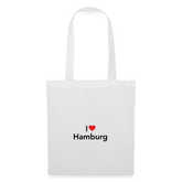 Tote Bag "I Love Hamburg" Bright Edition - white