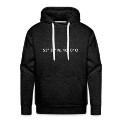Hoodie Hamburg "GPS" Bright Edition - charcoal grey