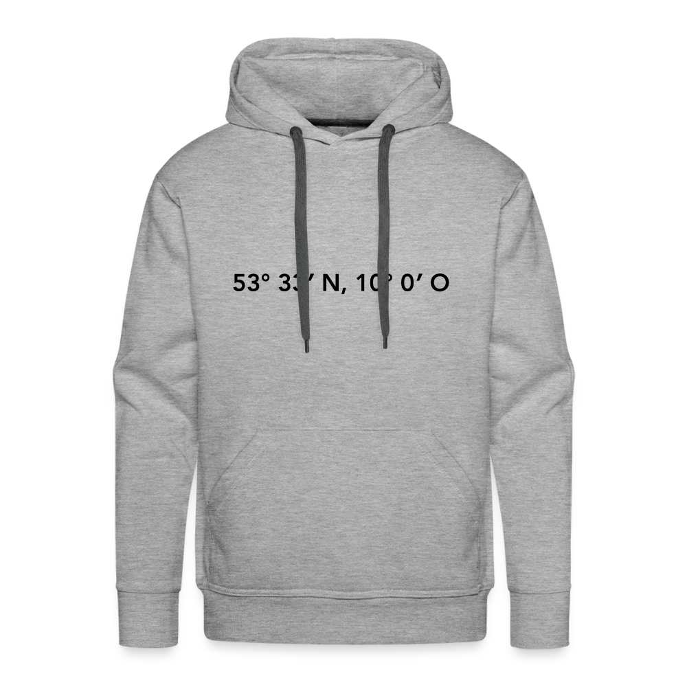 Hoodie Hamburg "GPS" Dark Edition - heather grey