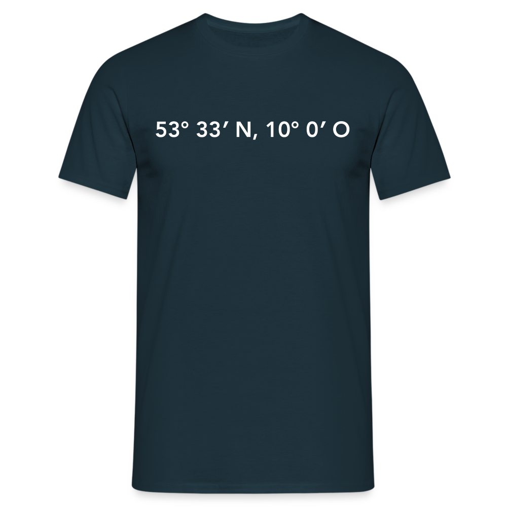 T-Shirt Hamburg "GPS" Bright Edition - navy