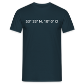 T-Shirt Hamburg "GPS" Bright Edition - navy