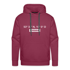 Hoodie Hamburg "HMBRG GPS" Bright Edition - bordeaux