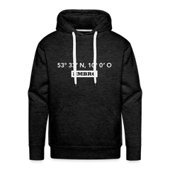 Hoodie Hamburg "HMBRG GPS" Bright Edition - charcoal grey