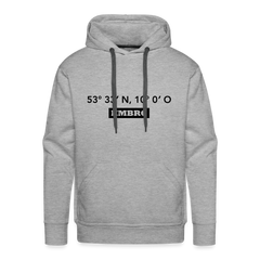 Hoodie Hamburg "HMBRG GPS" Dark Edition - heather grey