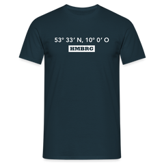 T-Shirt Hamburg "HMBRG GPS" Bright Edition - navy