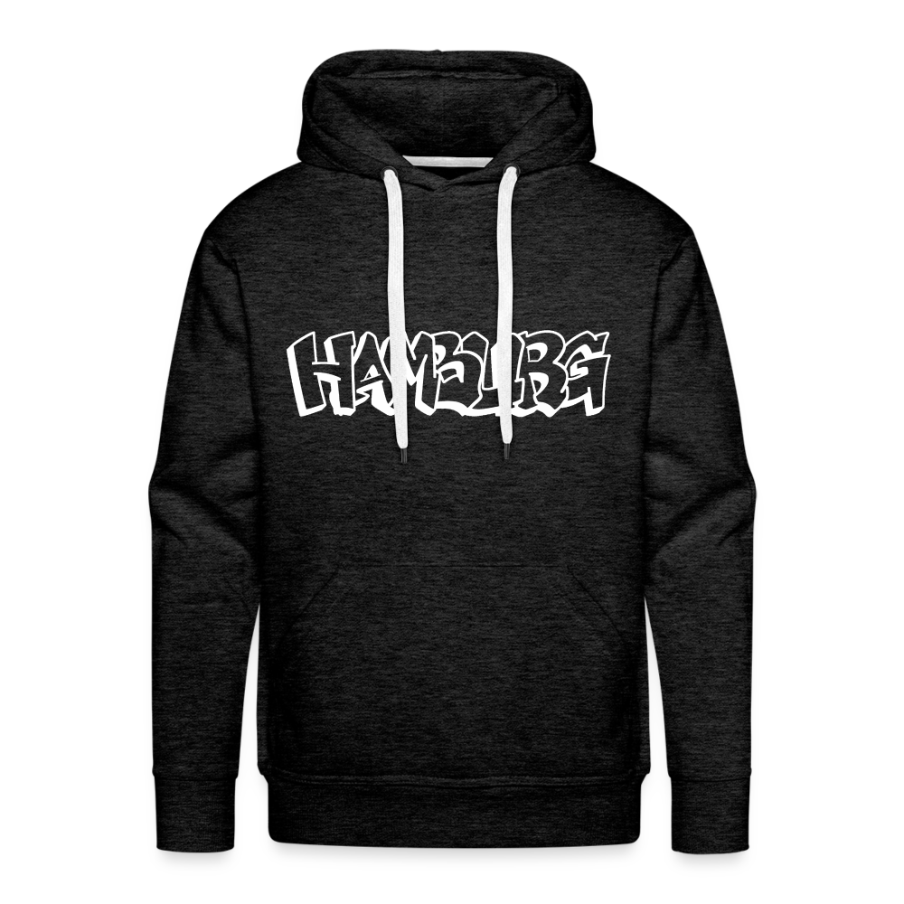 Hoodie Hamburg "Graffiti" Bright Edition - charcoal grey