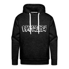Hoodie Hamburg "Graffiti" Bright Edition - charcoal grey