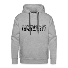 Hoodie Hamburg "Graffiti" Dark Edition - heather grey