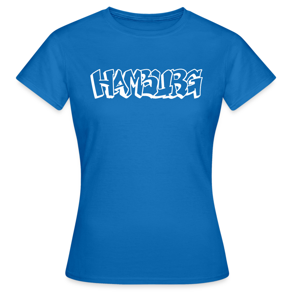 T-Shirt Ladies Hamburg "Graffiti" Bright Edition - royal blue