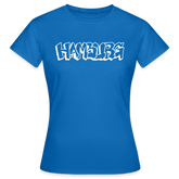 T-Shirt Ladies Hamburg "Graffiti" Bright Edition - royal blue