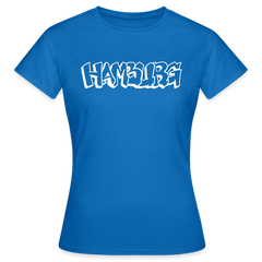 T-Shirt Ladies Hamburg "Graffiti" Bright Edition - royal blue