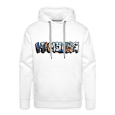 Hoodie Hamburg "Panorama Graffiti" - white