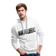 Hoodie Hamburg "Panorama Graffiti" - white