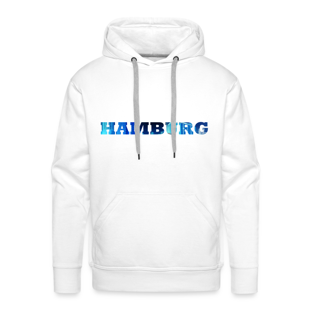 Hoodie Hamburg "Panorama Bold" - white