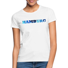 T-Shirt Ladies Hamburg "Panorama Bold" - white