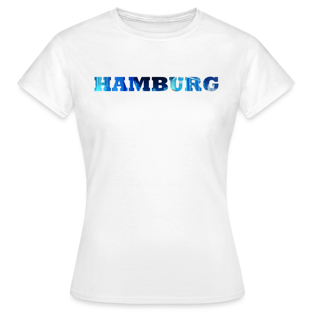 T-Shirt Ladies Hamburg "Panorama Bold" - white