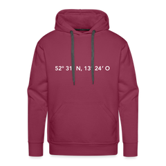 Hoodie Berlin "GPS" Bright Edition - Bordeaux