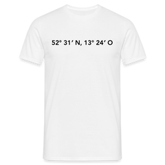 T-Shirt Berlin "GPS" - Weiß