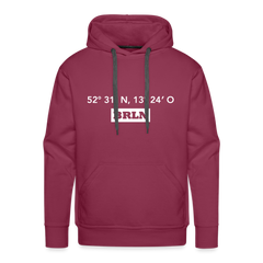 Hoodie Berlin "BRLN GPS" Bright Edition - Bordeaux