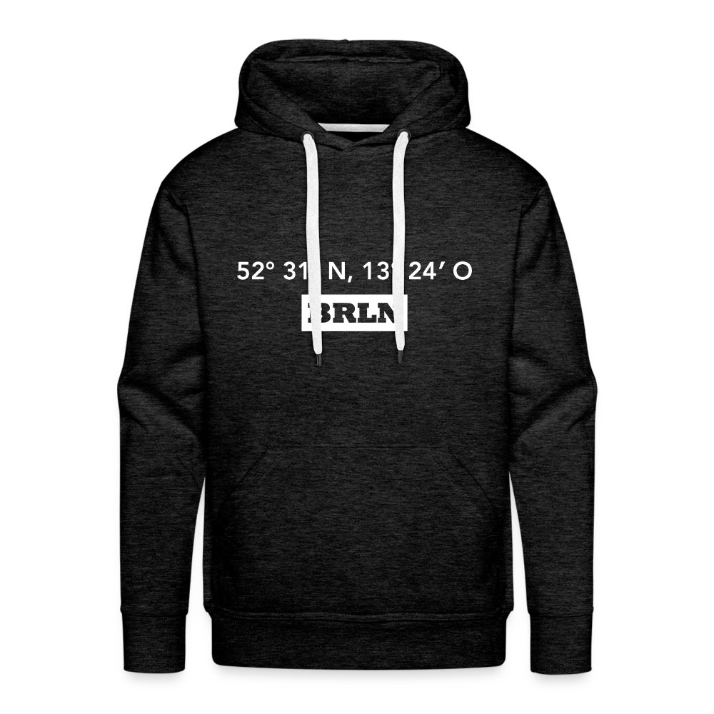Hoodie Berlin "BRLN GPS" Bright Edition - Anthrazit