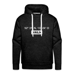 Hoodie Berlin "BRLN GPS" Bright Edition - Anthrazit