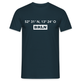 T-Shirt Berlin "BRLN GPS" Bright Edition - Navy