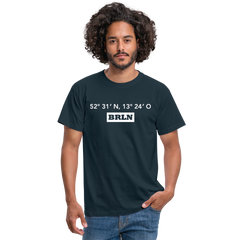T-Shirt Berlin "BRLN GPS" Bright Edition - Navy