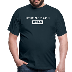 T-Shirt Berlin "BRLN GPS" Bright Edition - Navy